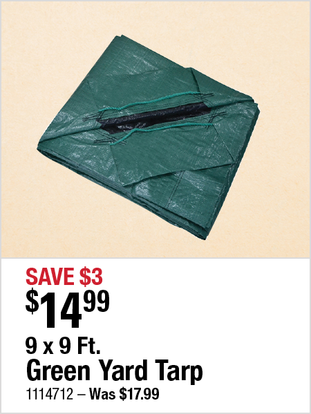 9x9 Ft. Green Yard Tarp